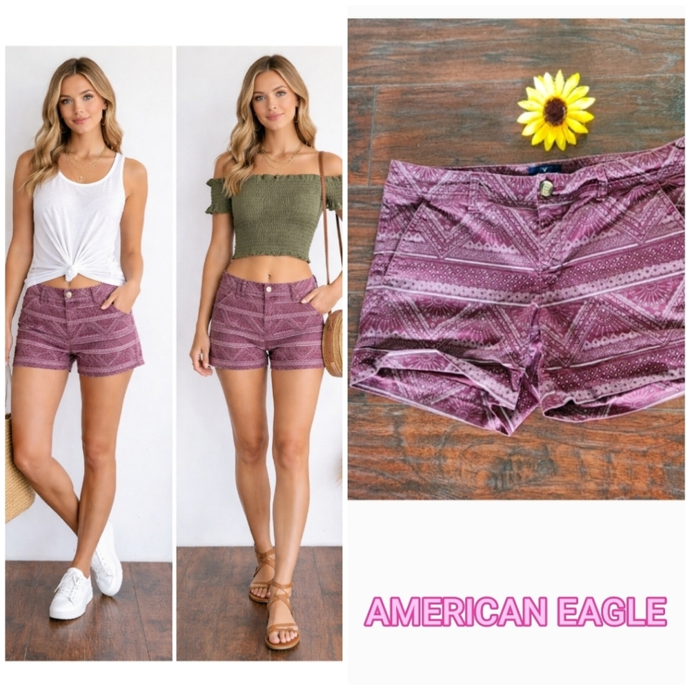 AMERICAN EAGLE PURPLE SHORTS ⭕️✅️